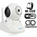 Indoor Pan-Tilt IP Camera with Night Vision, IR-Cut Filter and Two-way Audio (802.11b/g, White)