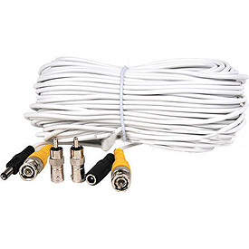 50 Foot White Video and Power Extension Cable
